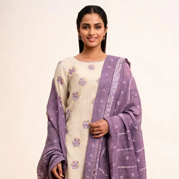 Purple_Linen_Floral_Woven_Unstitched_Suit_Material_For_Women