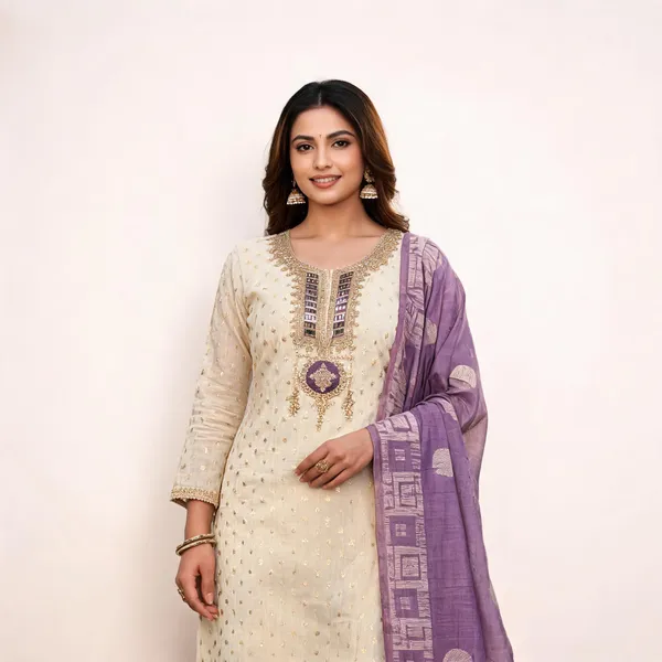 Silk_Festive_Embroidered_Cream_Purple_Suit_Material