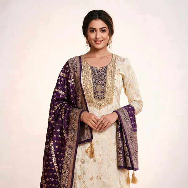Purple_Banarasi_Jacquard_Woven_Unstitched_Suit_Material_For_Women