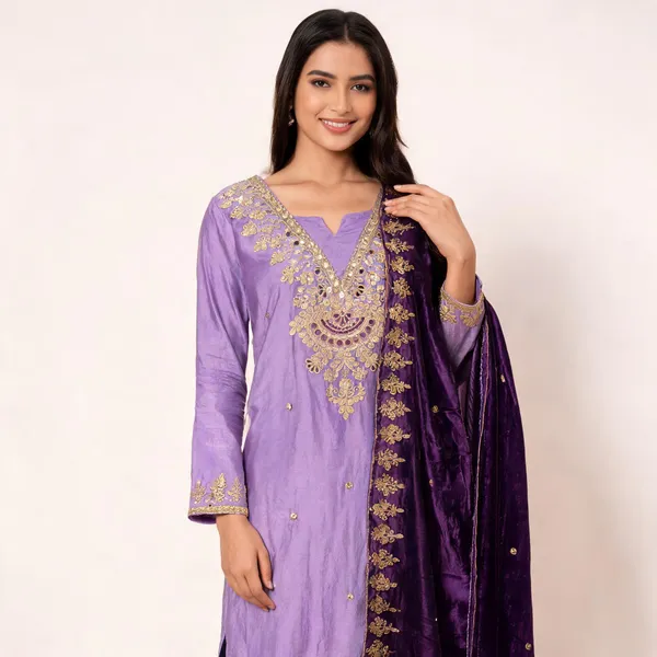 Purple_Silk_Embroidered_Unstitched_Salwar_Suit_Material_For_Women