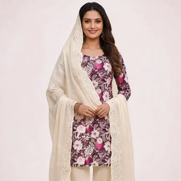Purple_Cotton_Floral_Unstitched_Suit_Material_For_Women