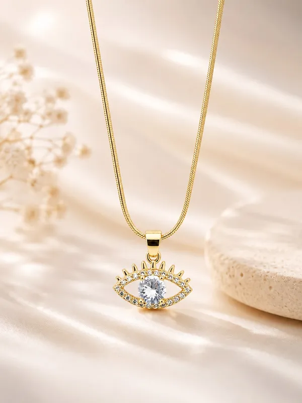 Golden_Stainless_Steel_Gold_Plated_18_Carat_Pendant_Necklace_For_Women