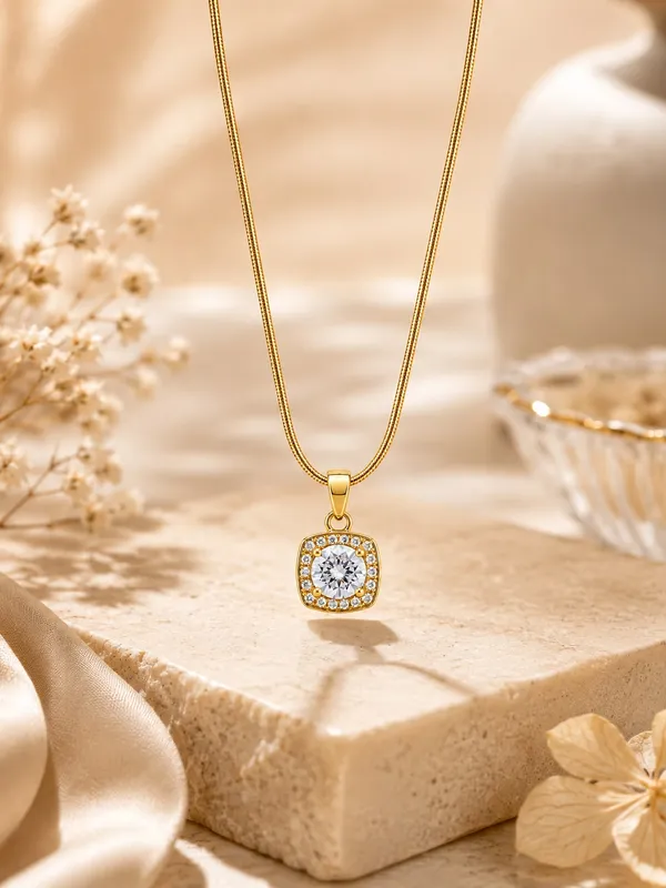 Golden_Stainless_Steel_Gold_Plated_18_Carat_Pendant_Necklace_For_Women