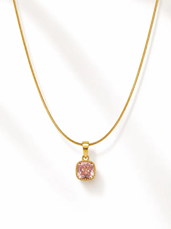 Golden_Stainless_Steel_Gold_Plated_18_Carat_Pendant_Necklace_For_Women