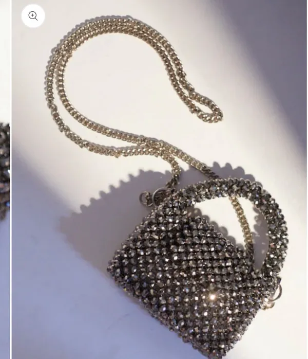 Black_Handmade_Beads_Mini_Handbag_For_Women