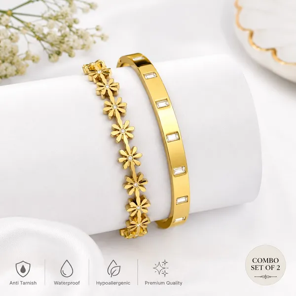 Multicolor_Stainless_Steel_Gold_Plated_18_Carat_Bangle_For_Women