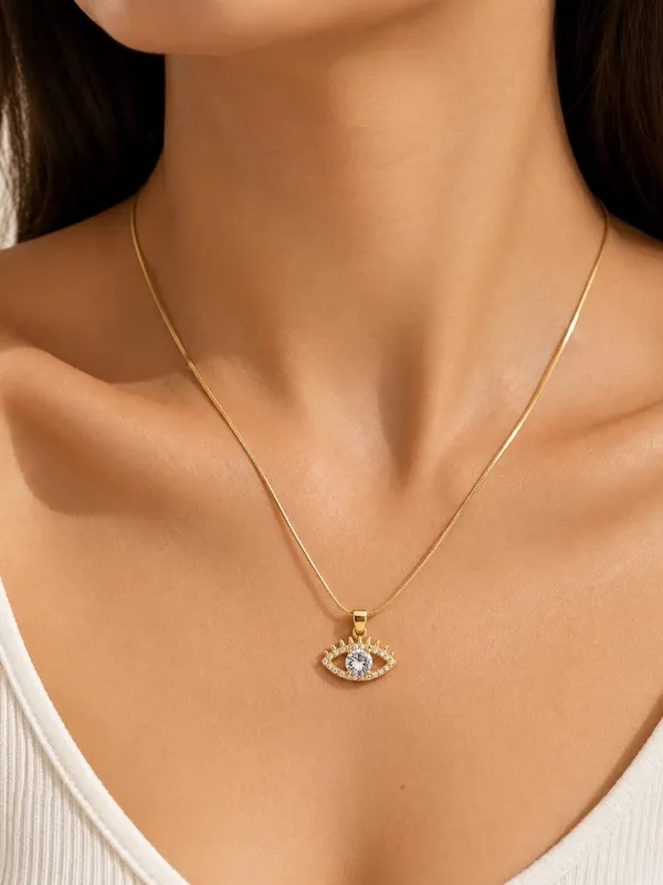 Golden_Stainless_Steel_Gold_Plated_18_Carat_Pendant_Necklace_For_Women