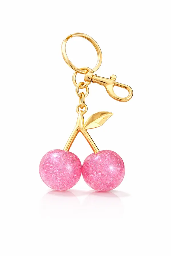 Pink_And_Golden_Stainless_Steel_Gold_Plated_18_Carat_Keychain_For_Women