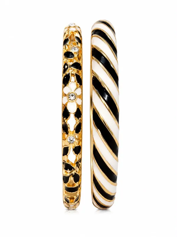 Multicolor_Stainless_Steel_Gold_Plated_18_Carat_Bangle_Set_For_Women