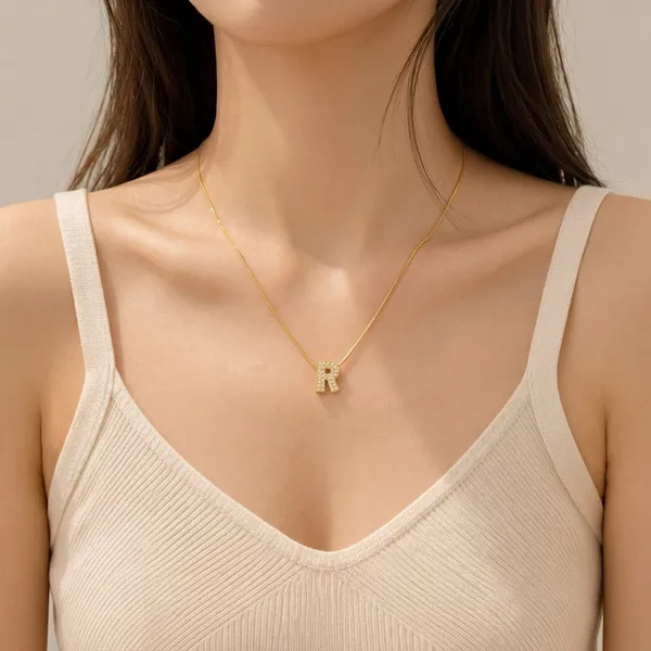 Golden_Stainless_Steel_Gold_Plated_18_Carat_Pendant_Necklace_For_Women
