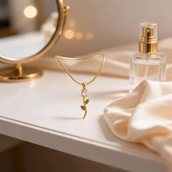 Multicolor_Stainless_Steel_Gold_Plated_18_Carat_Pendant_Necklace_For_Women