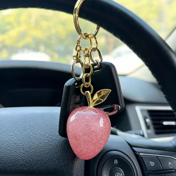 Pink_And_Golden_Stainless_Steel_Gold_Plated_18_Carat_Keychain_For_Women
