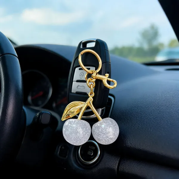 Blue_And_Golden_Stainless_Steel_Gold_Plated_18_Carat_Keychain_For_Women