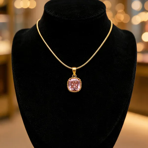 Golden_Stainless_Steel_Gold_Plated_18_Carat_Pendant_Necklace_For_Women