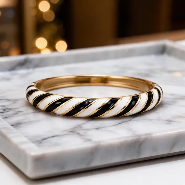 Multicolor_Stainless_Steel_Gold_Plated_18_Carat_Bangle_For_Women