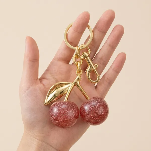 Pink_Stainless_Steel_Gold_Plated_18_Carat_Keychain_For_Women