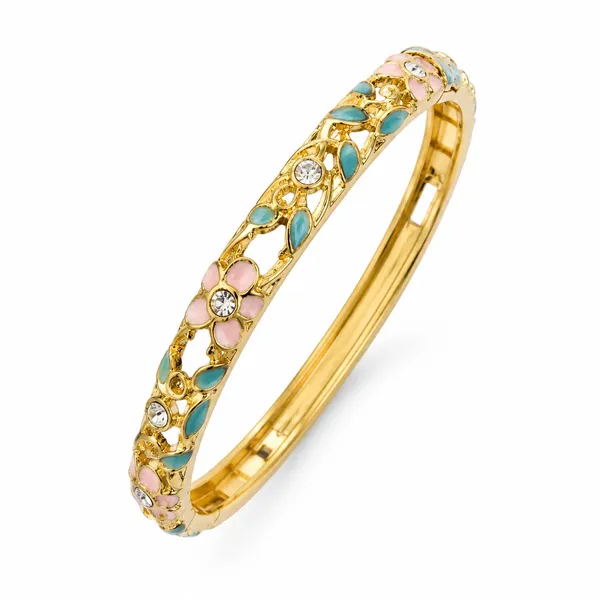 Golden_Stainless_Steel_Gold_Plated_18_Carat_Bangle_For_Women