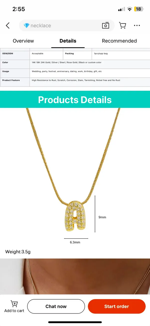 Golden_Stainless_Steel_Gold_Plated_18_Carat_Pendant_Necklace_For_Women