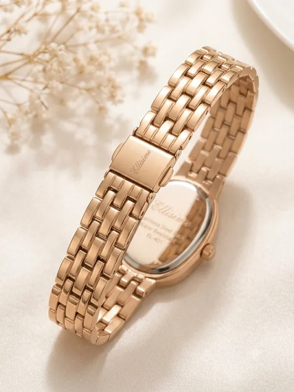 Rose_gold_Stainless_Steel_Gold_Plated_18_Carat_Watch_For_Women