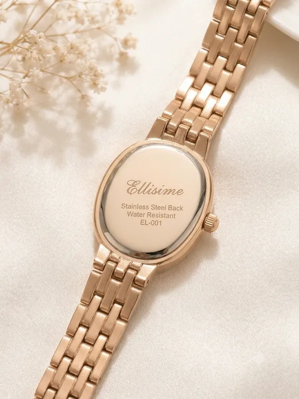 Rose_gold_Stainless_Steel_Gold_Plated_18_Carat_Watch_For_Women