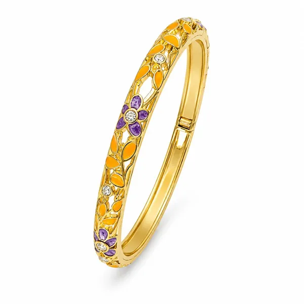 Multicolor_Stainless_Steel_Gold_Plated_18_Carat_Bangle_For_Women