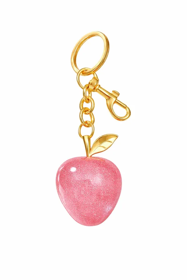 Pink_And_Golden_Stainless_Steel_Gold_Plated_18_Carat_Keychain_For_Women