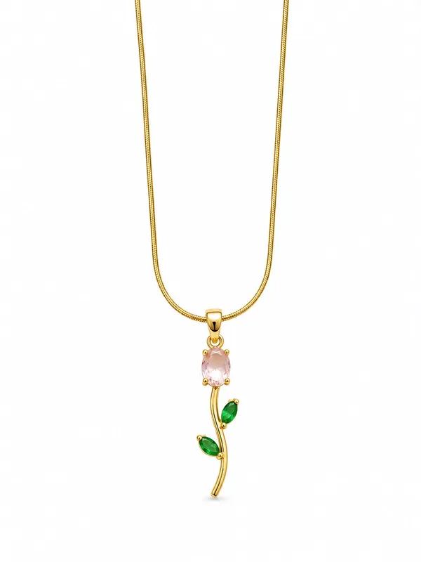 Multicolor_Stainless_Steel_Gold_Plated_18_Carat_Pendant_Necklace_For_Women