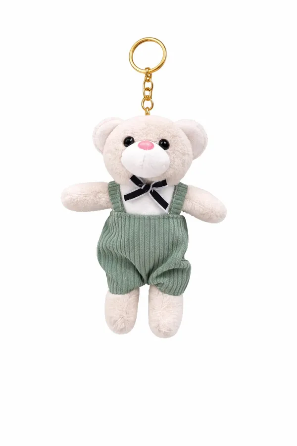 White_And_Blue_Cotton_Keychain_For_Women