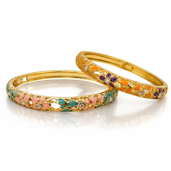 Multicolor_Stainless_Steel_Gold_Plated_18_Carat_Bangle_Set_For_Women_Pack_Of_2