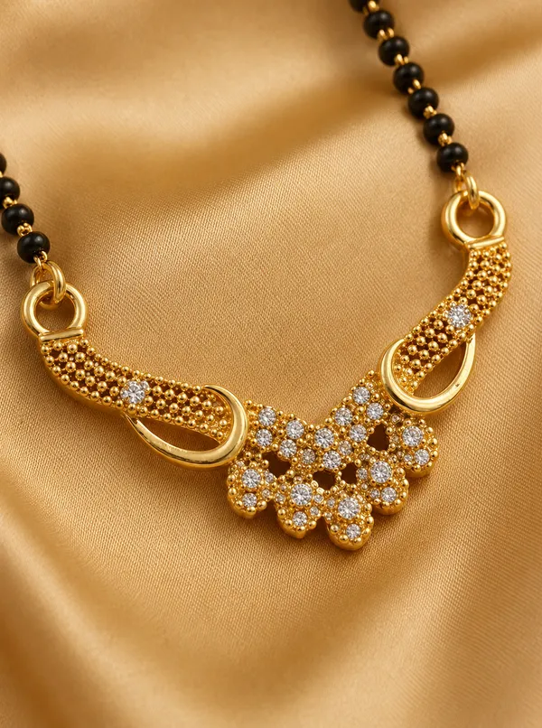 Gold_Brass_Black_Beaded_Chain_Mangalsutra_For_Women