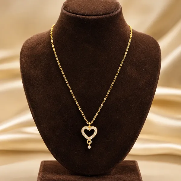 Gold_Brass_Studded_Heart_Pendant_Chain_For_Women