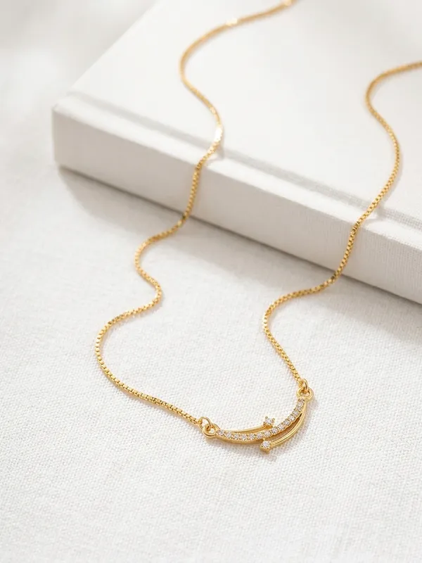Gold_Brass_Studded_Arrow_Pendant_Chain_For_Women