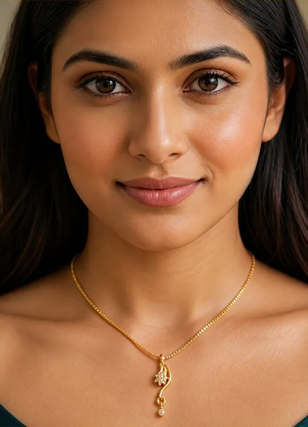 Gold_Brass_Floral_Cubic_Zirconia_Pendant_Chain_For_Women