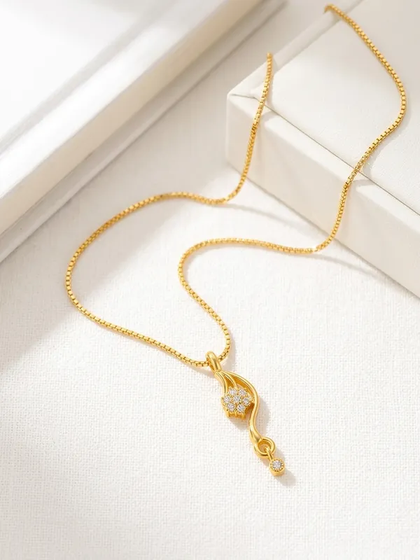 Gold_Brass_Floral_Cubic_Zirconia_Pendant_Chain_For_Women