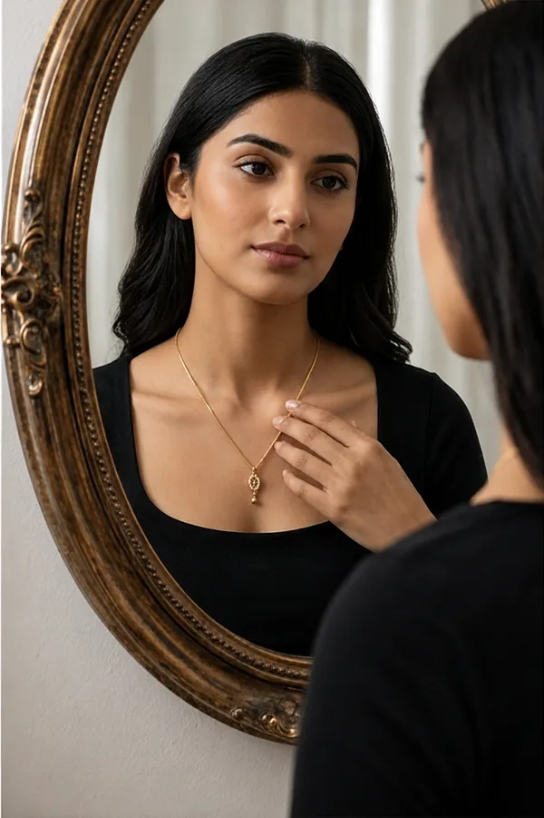 Gold_Brass_Oval_Crystal_Pendant_Chain_For_Women
