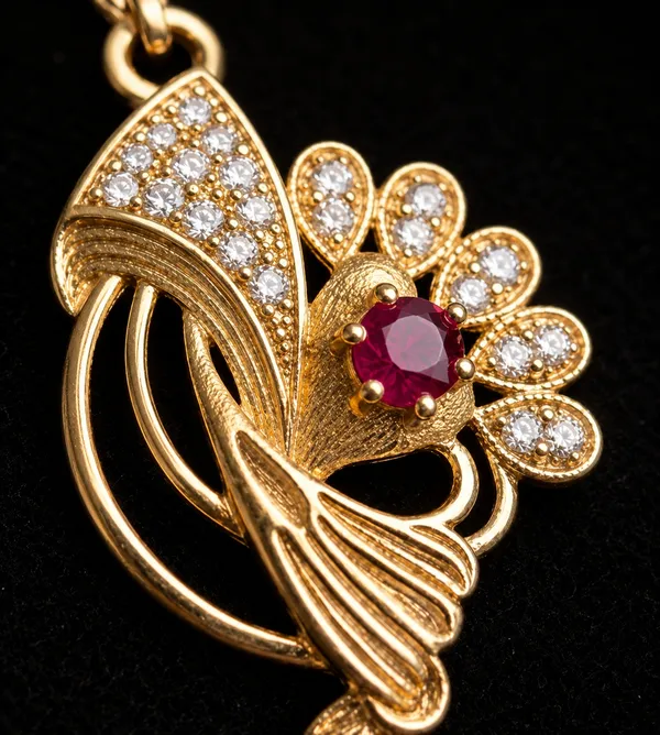 Gold_Brass_Peacock_Pendant_Necklace_Set_For_Women