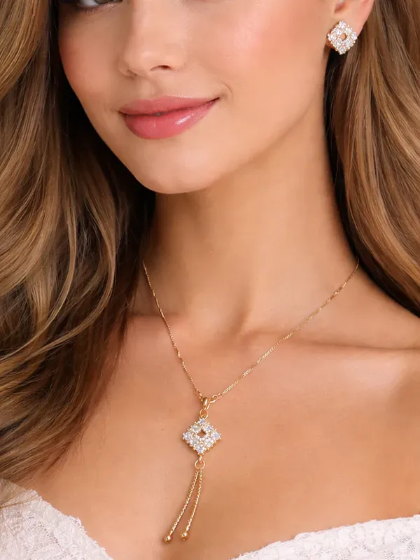 Gold_Plated_Crystal_CZ_Necklace_Set
