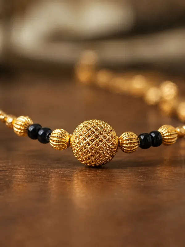 Gold_Brass_Black_Beaded_Mangalsutra_Style_Chain_For_Women