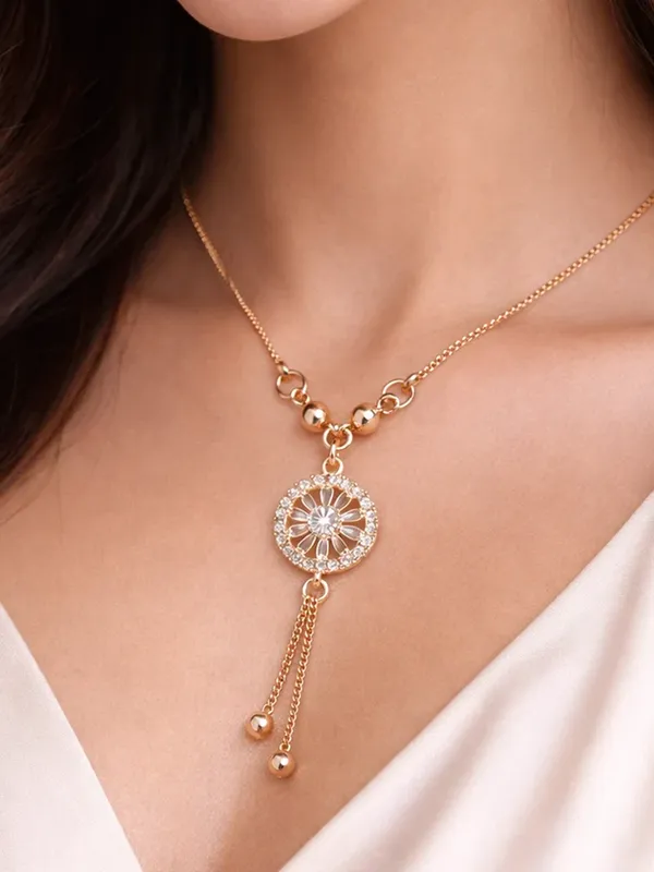 Luxury_Gold_Finish_Crystal_CZ_Necklace