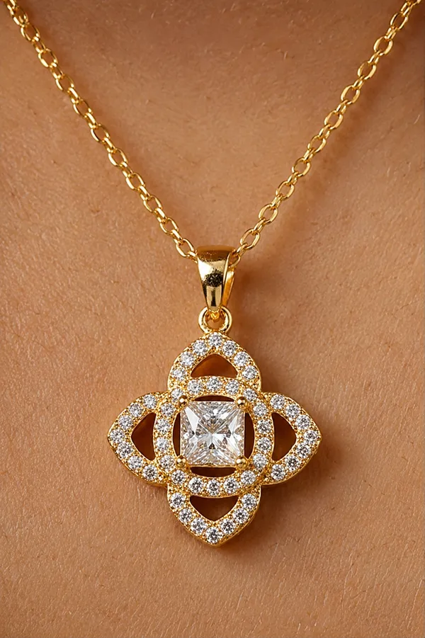 Gold_Brass_Floral_Pendant_Necklace_Set_For_Women