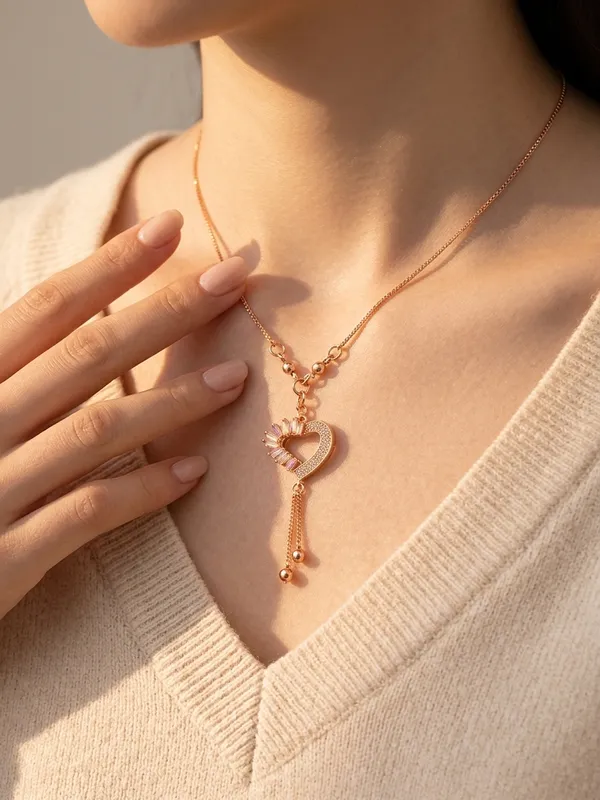 Rose_Gold_Heart_Crystal_CZ_Necklace