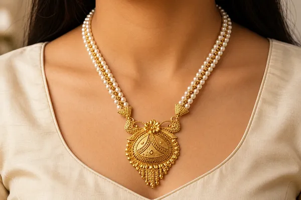 Gold_Alloy_Pearl_Beaded_Pendant_Necklace_Set_For_Women