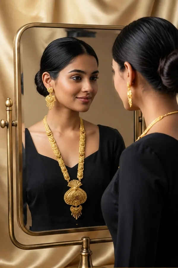 Gold_Alloy_Ethnic_Filigree_Long_Necklace_And_Earrings_Set_For_Women