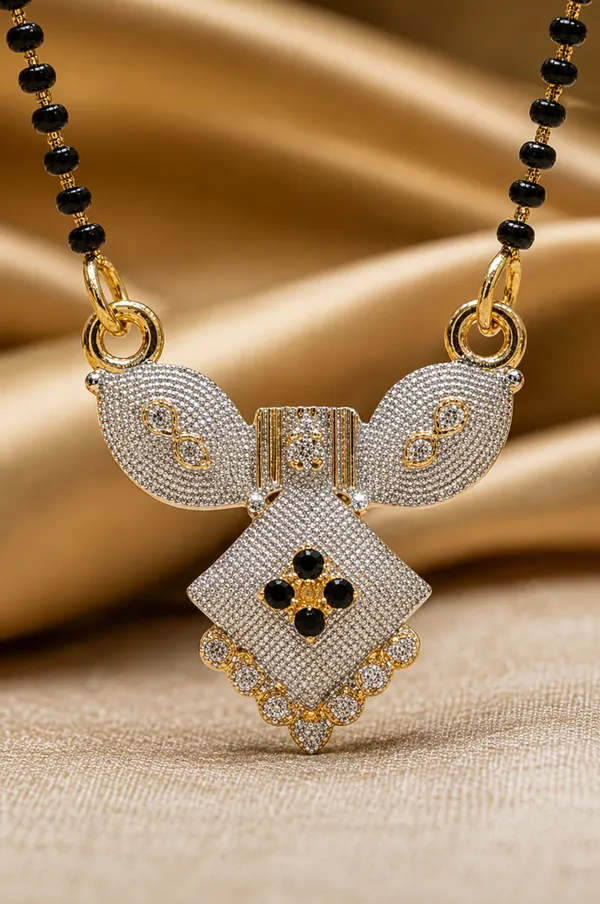 Gold_Brass_Black_Beaded_Diamond_Style_Mangalsutra_For_Women
