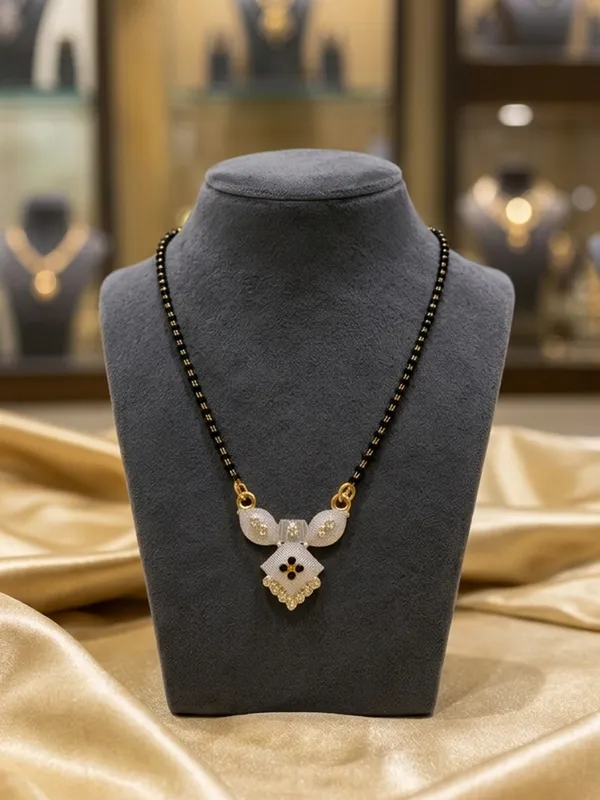 Gold_Brass_Black_Beaded_Diamond_Style_Mangalsutra_For_Women