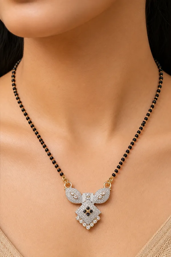 Gold_Brass_Black_Beaded_Diamond_Style_Mangalsutra_For_Women