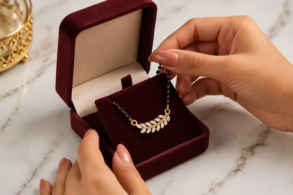 Gold_Brass_Black_Beaded_Leaf_Pendant_Mangalsutra_For_Women