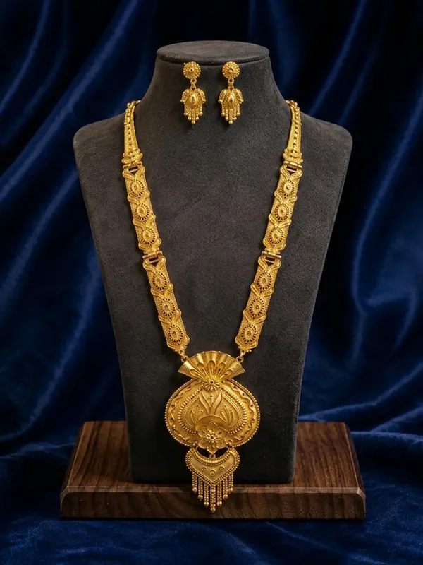 Gold_Alloy_Antique_Long_Haram_Necklace_Set_For_Women