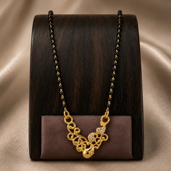 Gold_Brass_Black_Beaded_Stone_Pendant_Mangalsutra_For_Women