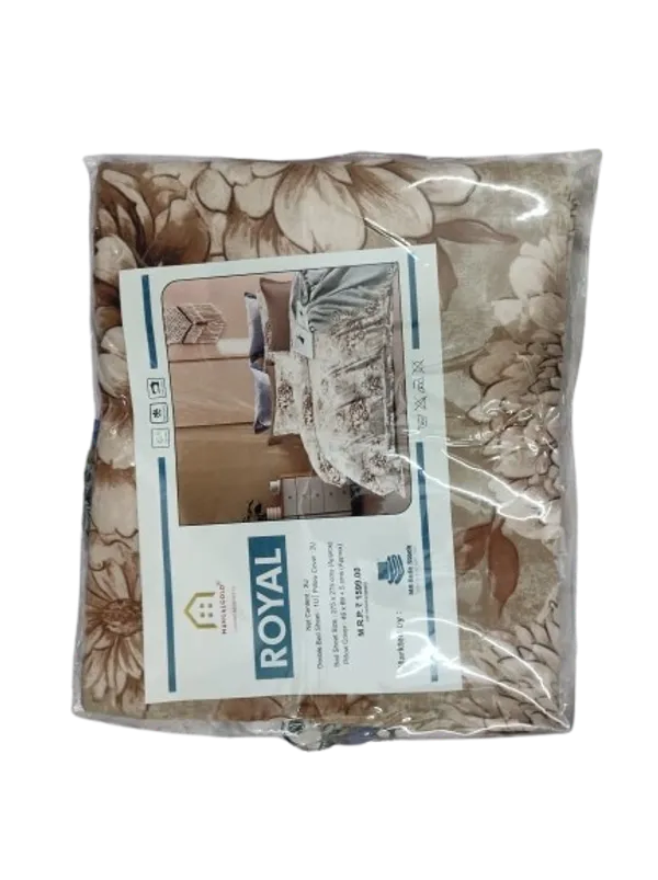 Cream_Cotton_Bedsheet_With_Pillow_Cover_For_Bedroom